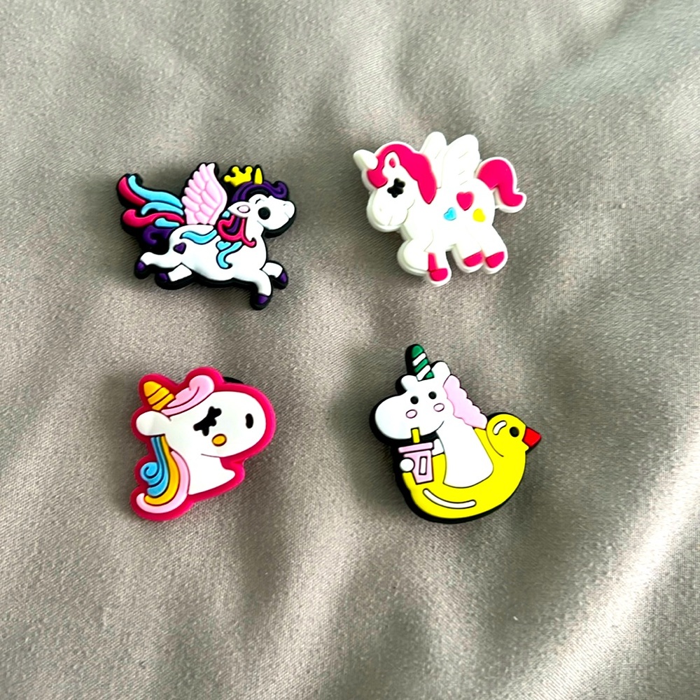 Unicorn Croc Charms